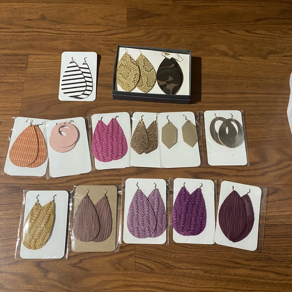 Brinley & Co Leather Earring Lot